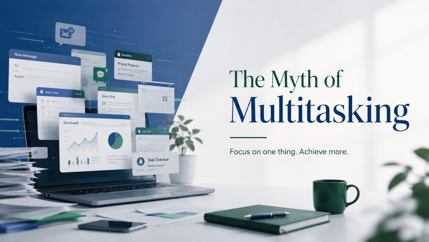 Le mythe du multitâche( Concentrez-vous sur une chose. Atteignez plus )